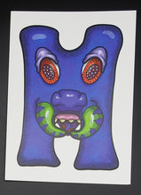Load image into Gallery viewer, M Alphabet Monsters