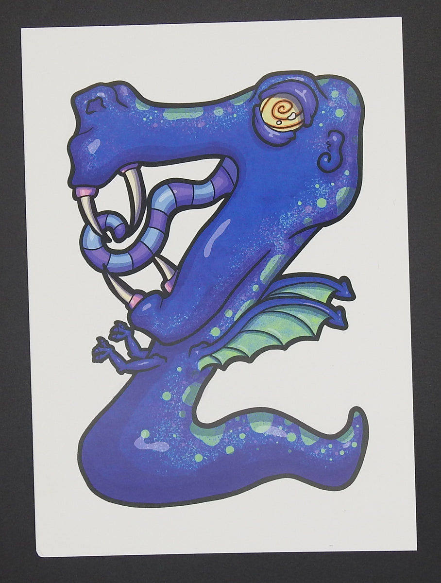 Z Alphabet Monsters – Morbid Heart Designs