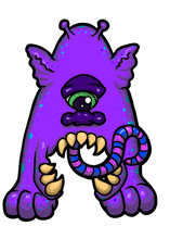 Load image into Gallery viewer, A Alphabet Monsters