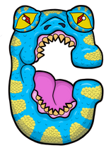 Load image into Gallery viewer, C Alphabet Monsters