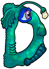 Load image into Gallery viewer, D Alphabet Monsters