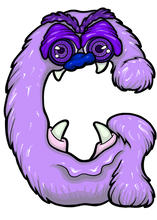 Load image into Gallery viewer, G Alphabet Monsters
