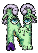 Load image into Gallery viewer, N Alphabet Monsters