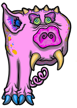 Load image into Gallery viewer, P Alphabet Monsters