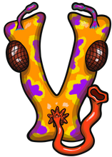 Load image into Gallery viewer, V Alphabet Monsters
