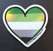 Load image into Gallery viewer, LGBTQAI+ Support Holographic Stickers
