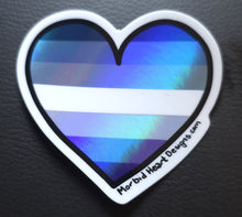 Load image into Gallery viewer, LGBTQAI+ Support Holographic Stickers
