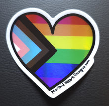 Load image into Gallery viewer, LGBTQAI+ Support Holographic Stickers
