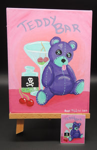 Poisoned Teddy Bear Painting