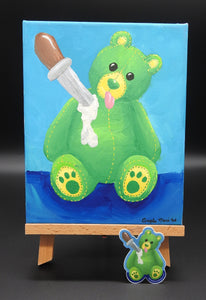 Teddy Bear Painting - Stabbed